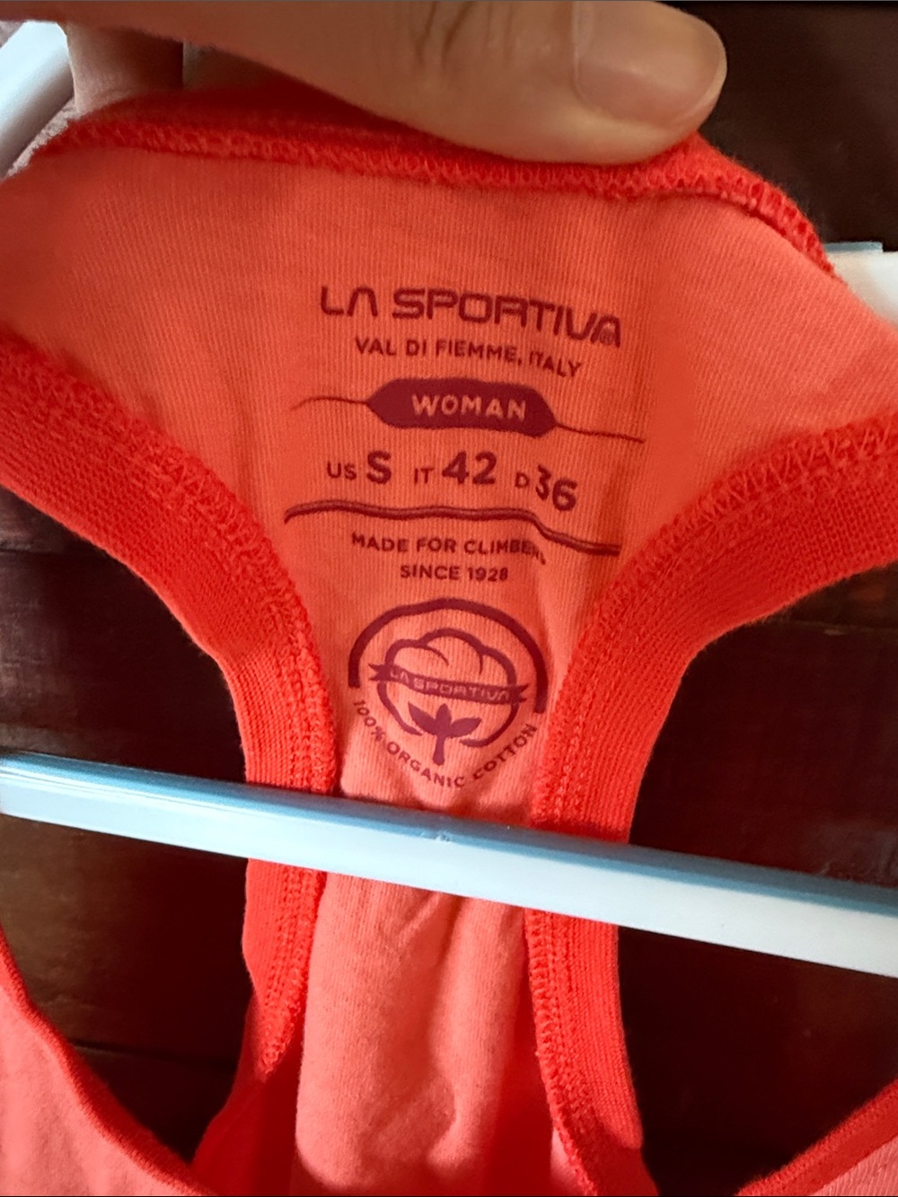 Coral Racerback Performance Tank Top - Picture 3 of 6